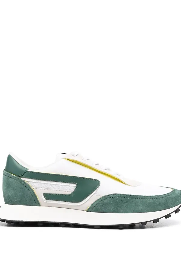 Diesel låga sneakers med panel - Vit