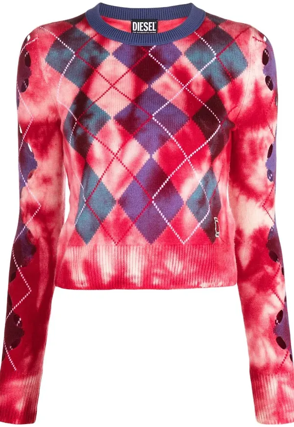 Diesel M-Agda stickad topp - Rosa