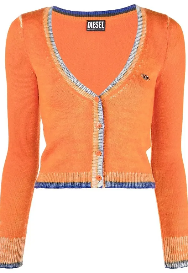 Diesel M-Arika v-ringad kofta - Orange