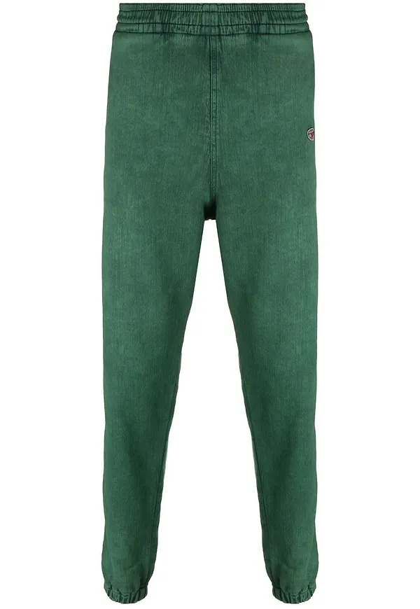 Diesel mjukisbyxor med broderad logotyp - Grön