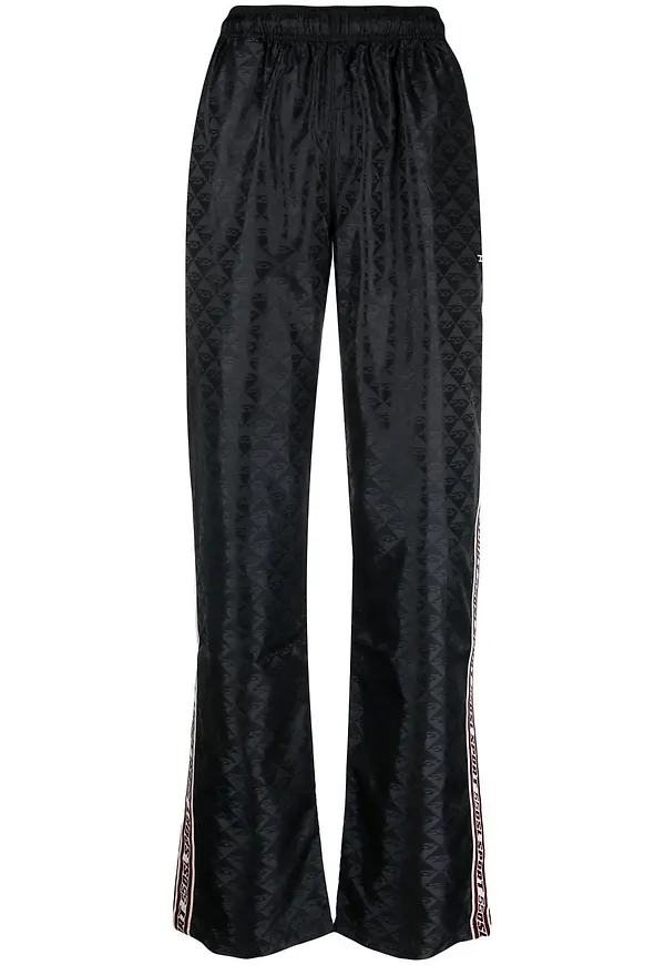 Diesel mjukisbyxor med monogram - Svart