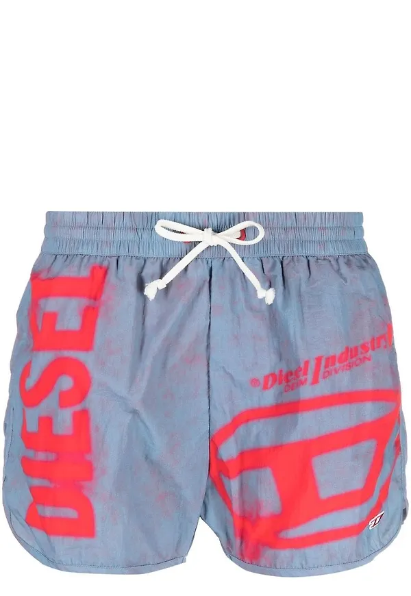 Diesel mönstrade shorts - Blå