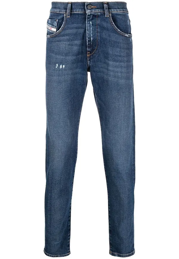 Diesel mörka slim fit-jeans - Blå