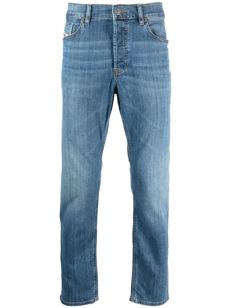 Diesel mörka straight-jeans - Blå