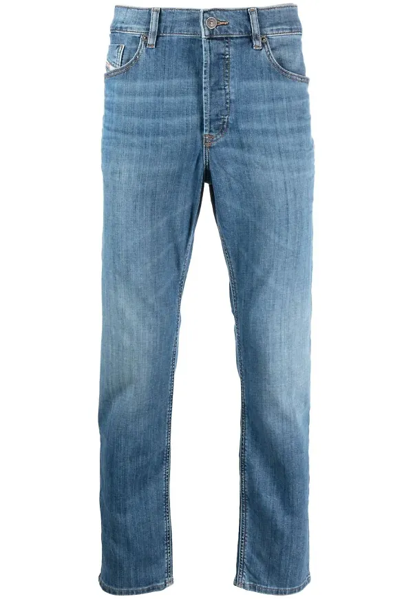 Diesel mörka straight-jeans - Blå