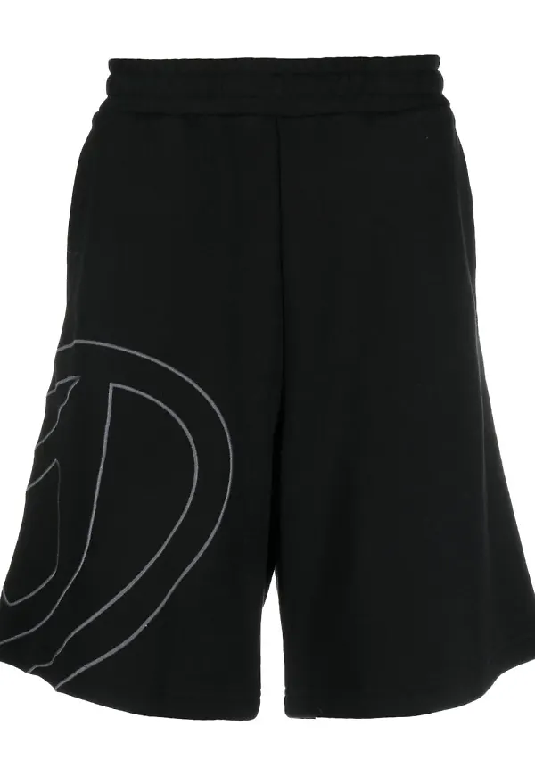 Diesel P-Crow Megoval shorts - Svart