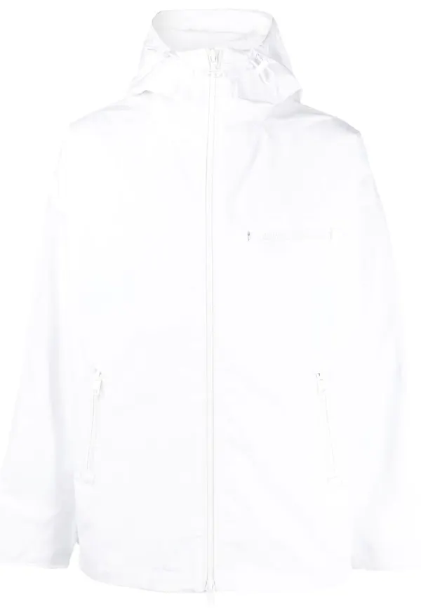 Diesel parkas med logotyp - Vit