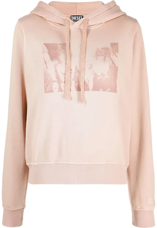 Diesel photograph-print drawstring hoodie - Neutral