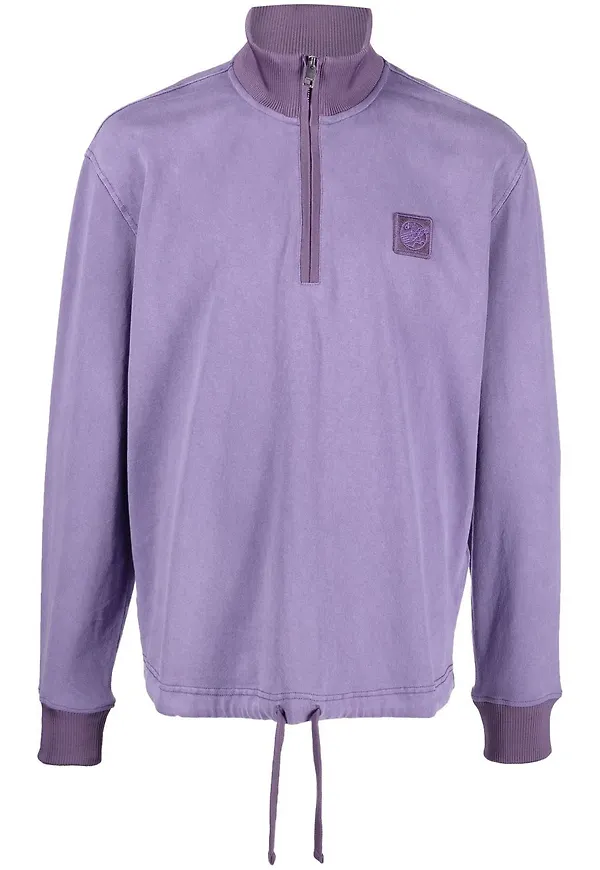 Diesel pullover med halv dragkedja - Lila