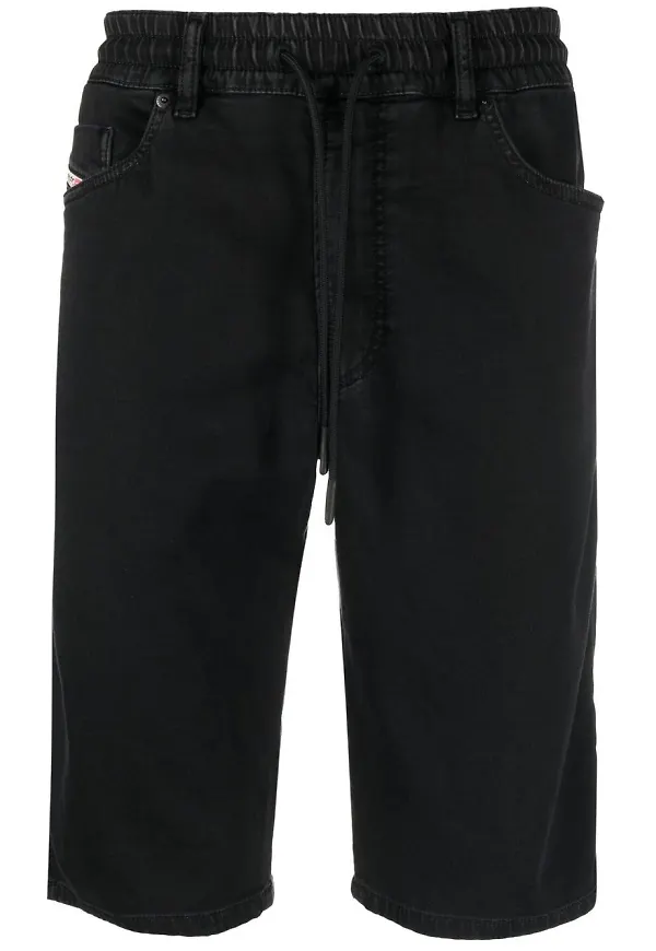 Diesel raka bermudashorts - Svart