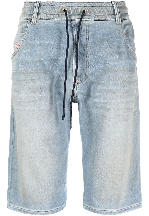 Diesel raka jeansshorts - Blå