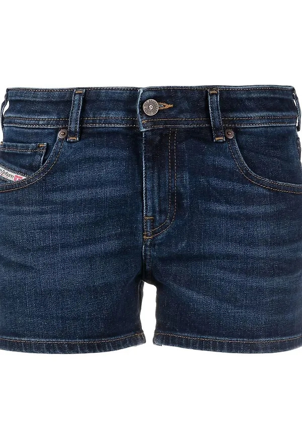 Diesel raka jeansshorts - Blå