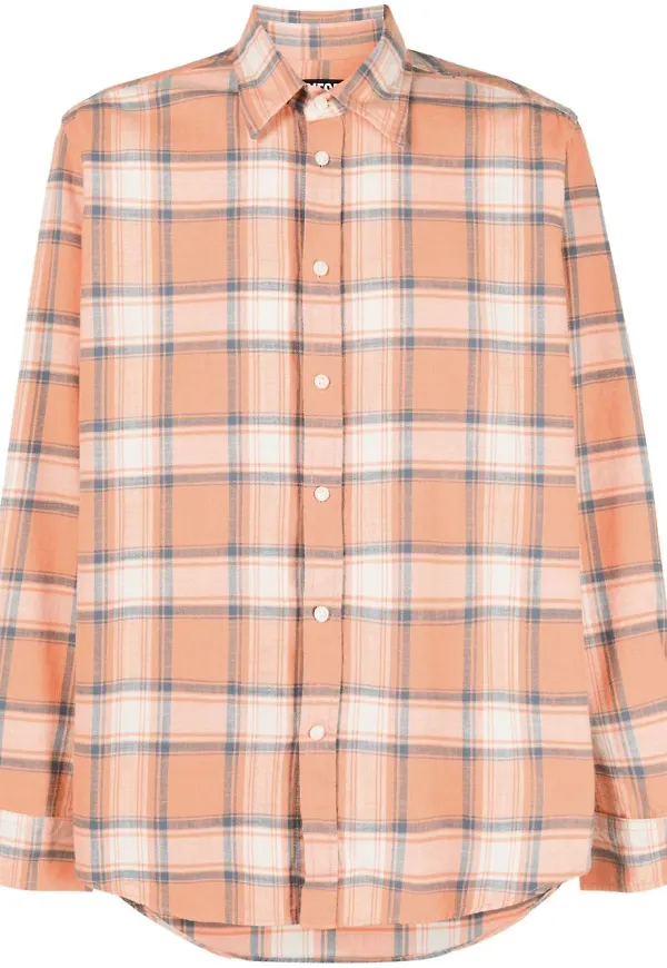 Diesel rutig skjorta - Orange