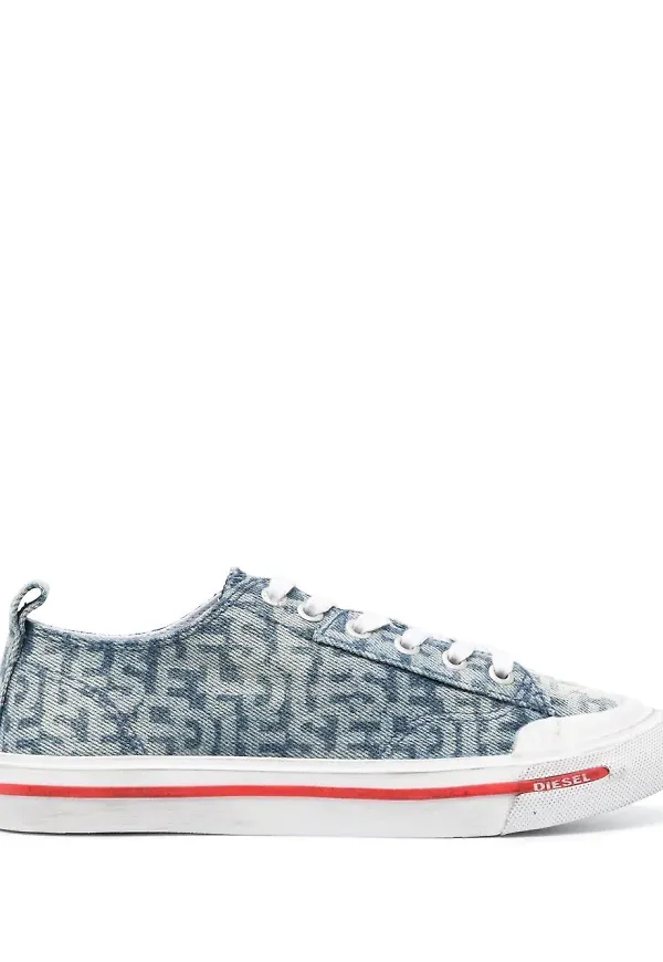 Diesel S-Athos sneakers med monogram - Blå