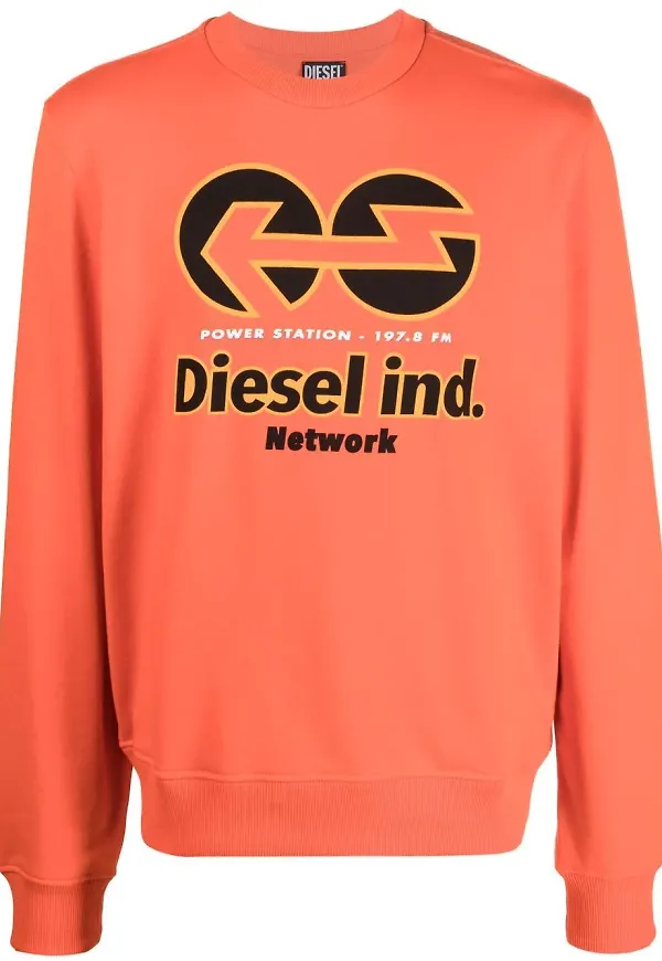 Diesel S-GINN-E1 sweatshirt - Orange