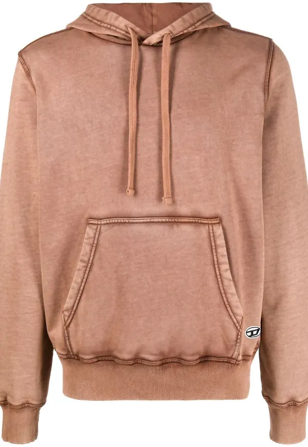 Diesel S-Ginn-Hood-Dov-PE hoodie - Brun