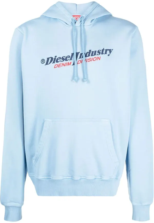 Diesel S-Ginn-Hood-Ind hoodie - Blå