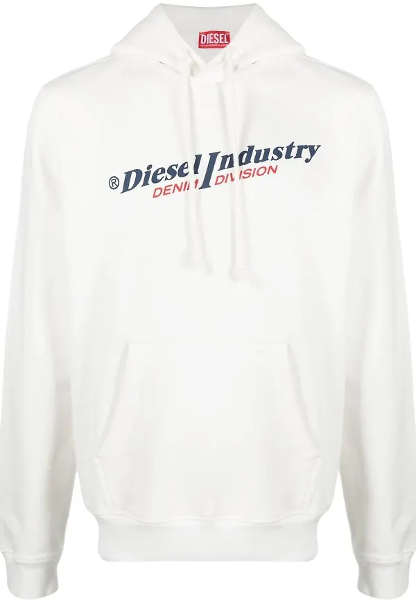 Diesel S-Ginn-Hood-Ind hoodie - Vit