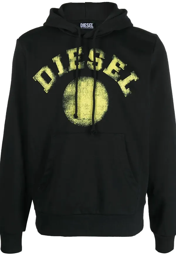 Diesel S-Ginn-Hood-K30 hoodie - Svart