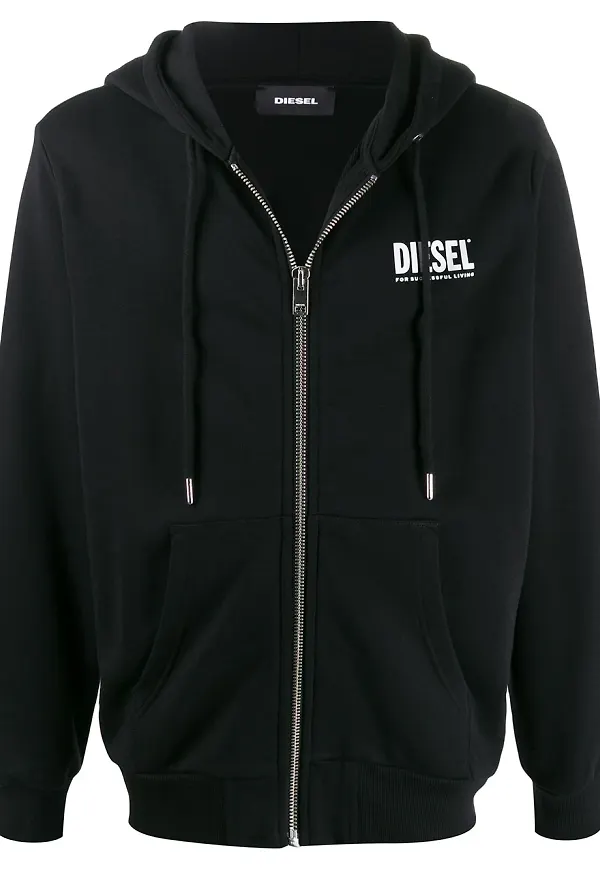 Diesel S-Girk-Hood huvtröja - Svart