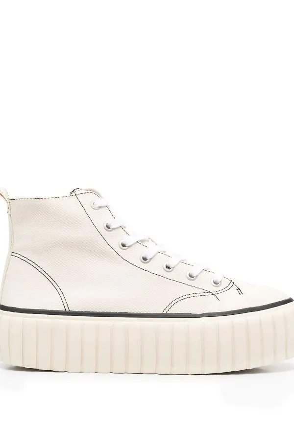 Diesel S-Hanami höga platåsneakers - Neutral
