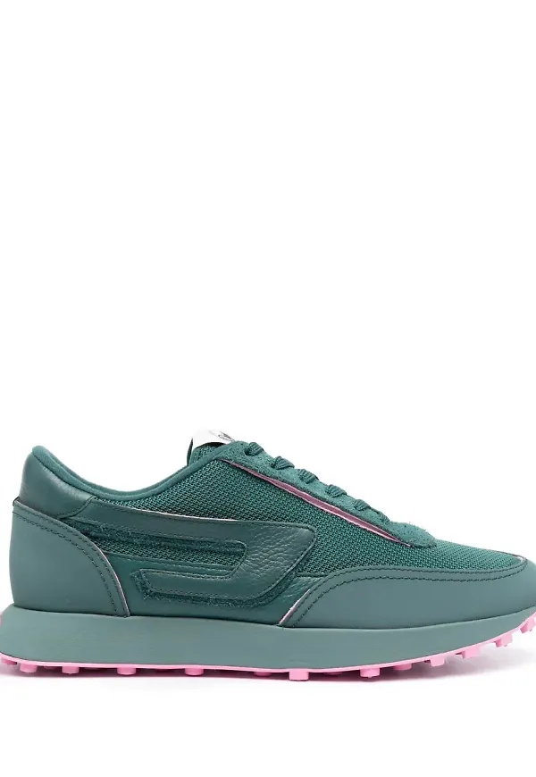 Diesel S-Racer kontrasterande sneakers - Grön