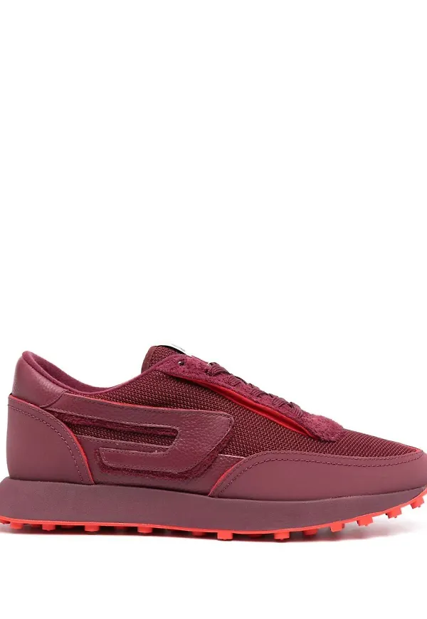 Diesel S-Racer kontrasterande sneakers - Röd