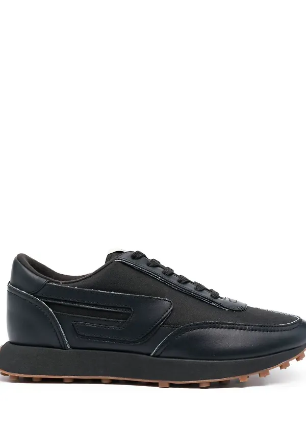 Diesel S-Racer kontrasterande sneakers - Svart