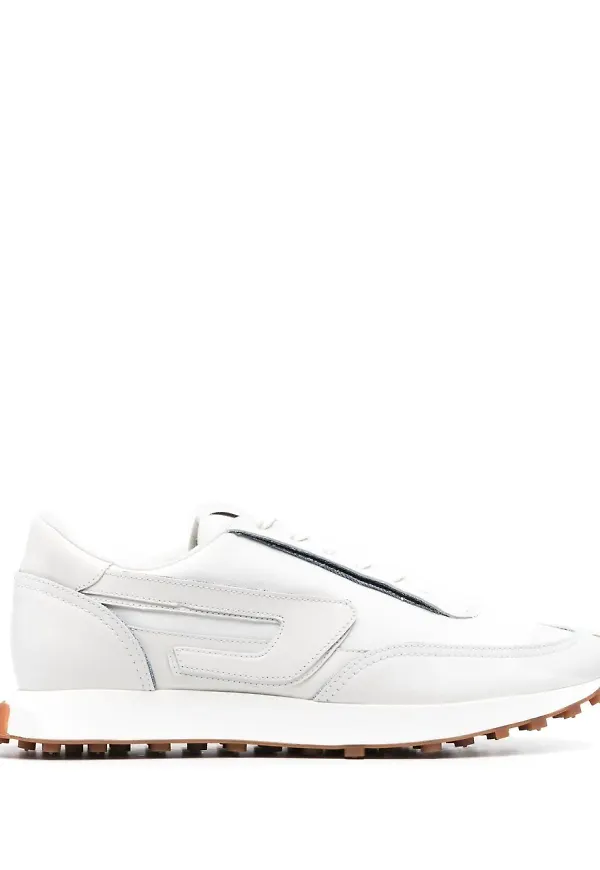 Diesel S-Racer sneakers med läderkant - Vit