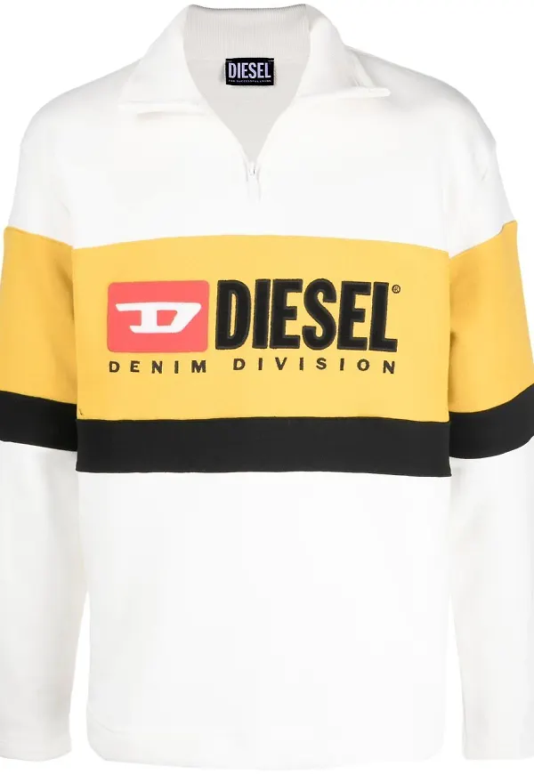 Diesel S-Saint-Division sweatshirt - Vit