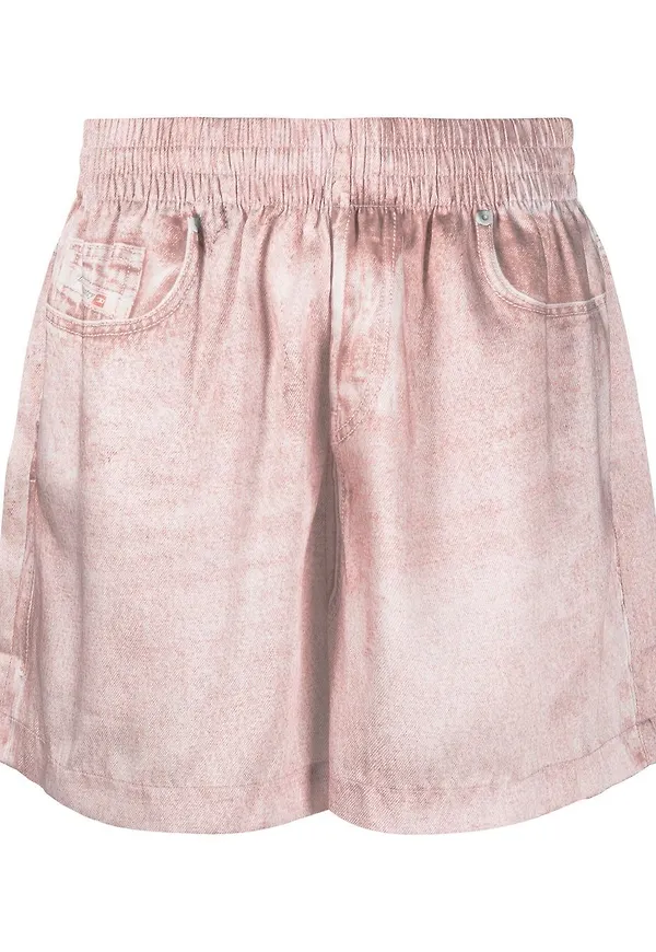 Diesel shorts med monogram - Rosa