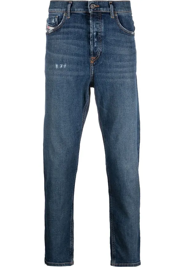 Diesel skinny-jeans med hög midja - Blå