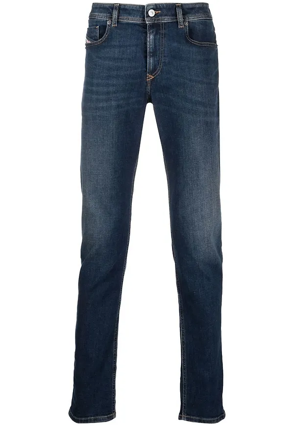 Diesel skinny-jeans med låg midja - Blå