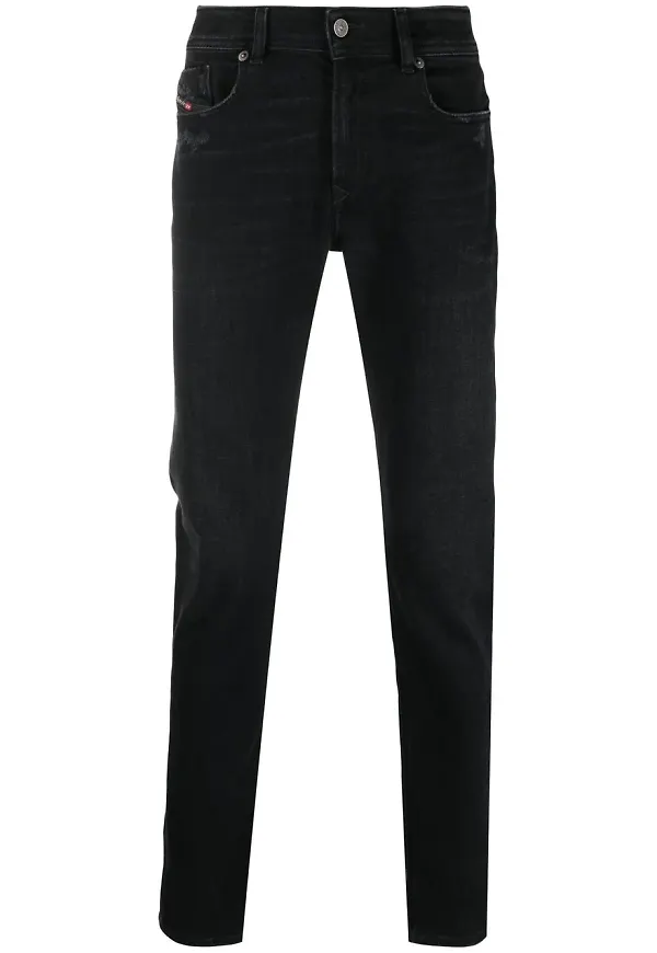 Diesel skinny-jeans med låg midja - Svart