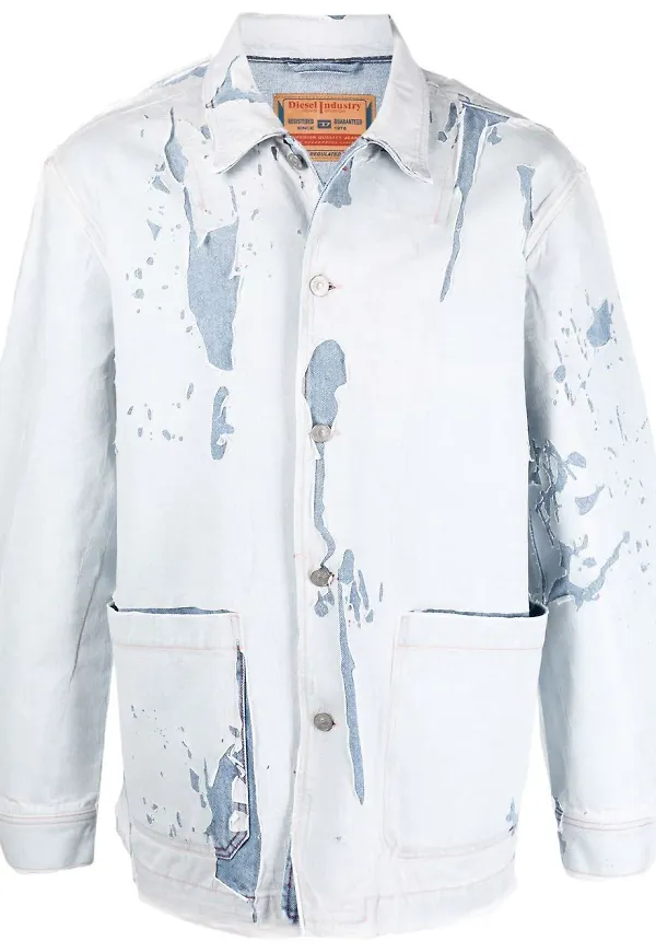 Diesel skjortjacka i denim - Blå