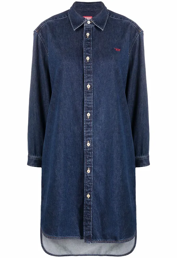 Diesel skjortklänning i denim - Blå