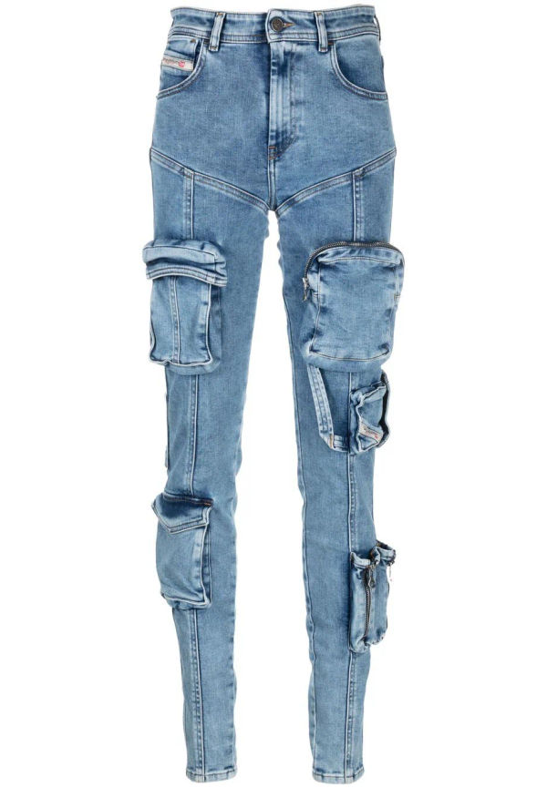 Diesel Slandy-High cargojeans från 1984 - Blå