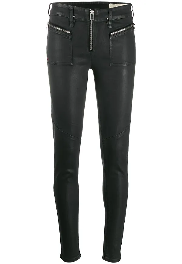 Diesel Slandy extra smala jeans - Svart