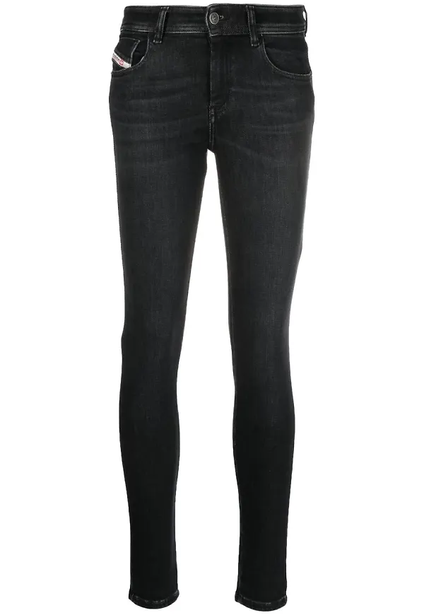 Diesel Slandy skinny-jeans från 2017 - Svart