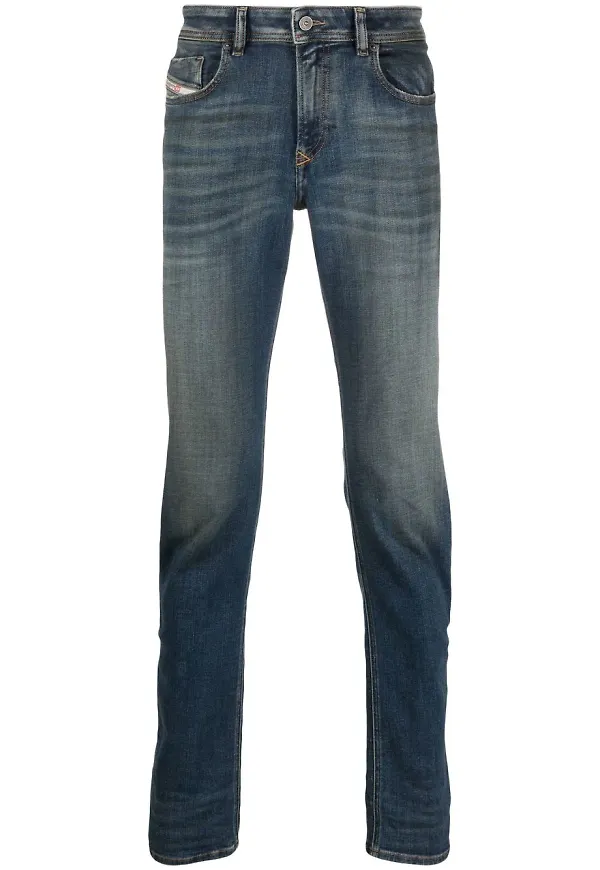 Diesel slim fit-jeans - Blå