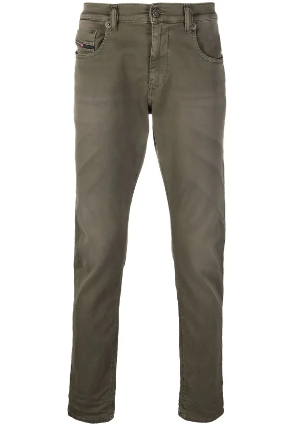 Diesel slim fit-jeans - Grön