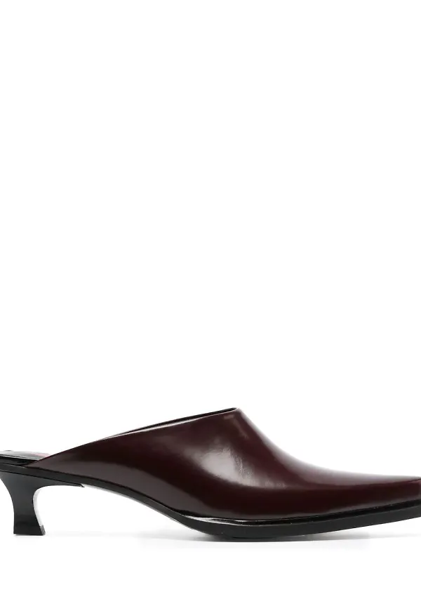 Diesel slip-ons i läder - Röd