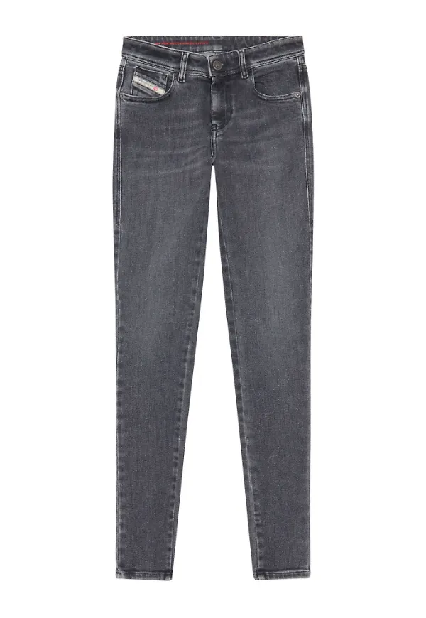 Diesel Smala jeans för slandy Grå, Dam