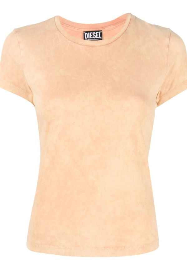 Diesel stentvättad t-shirt - Orange