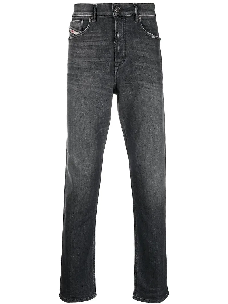 Diesel straight-jeans - Grå