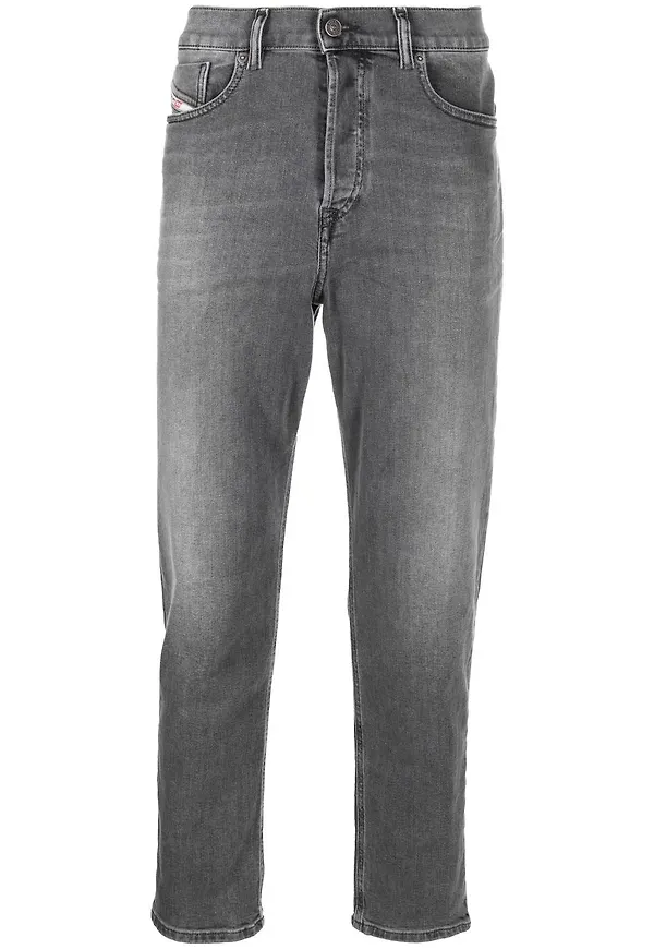 Diesel straight-jeans - Grå