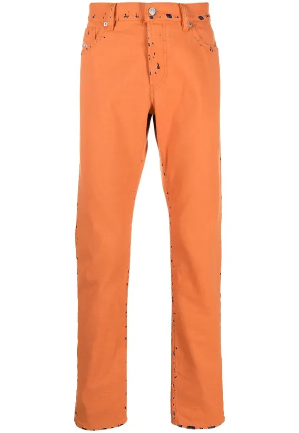Diesel straight-jeans - Orange