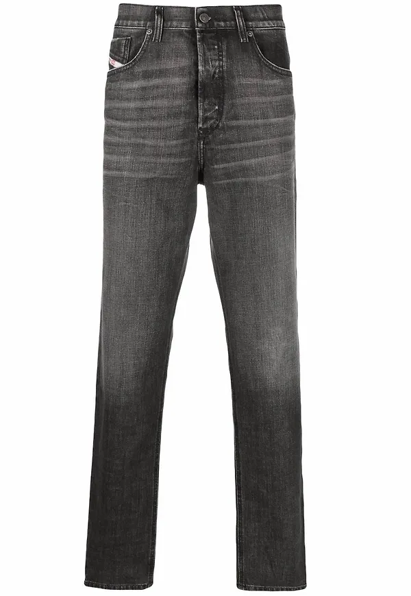 Diesel straight-jeans - Svart