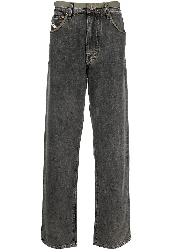 Diesel straight-jeans - Svart
