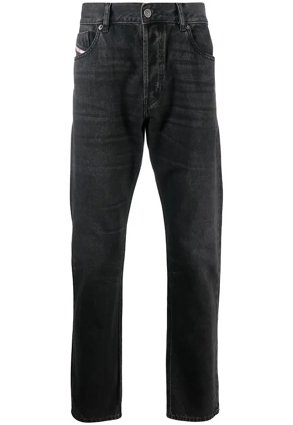 Diesel straight-jeans från 1995 - Svart
